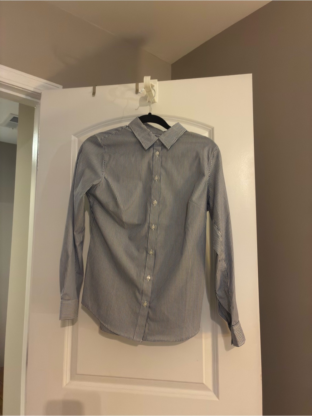 Banana Republic Blue Stripe Dress Shirt